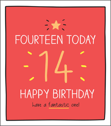 Picture of 14 TODAY HAPPY BIRTHDAY
